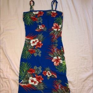 Floral mini bodycon dress